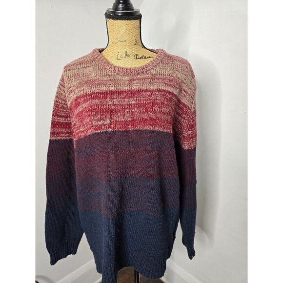 Colorful Space Dyed Stripes Oversized Cozy Sweater H&M LOGG - Picture 10 of 12